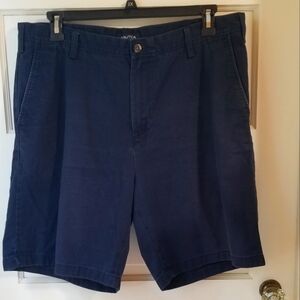 Nautica Men's EUC Navy Cotton Shorts Size 38W